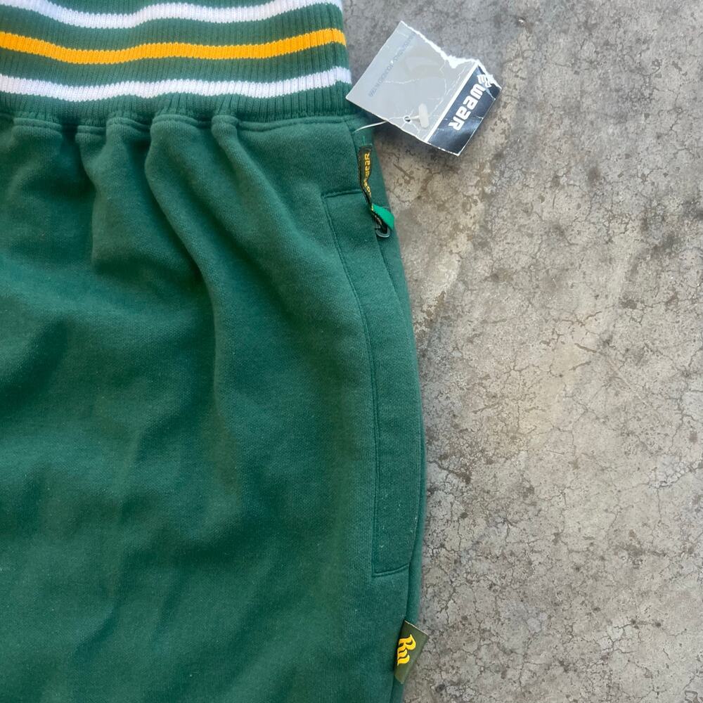 ROCAWEAR Baggy Sweatpants Green Yellow Y2K Hip Hop Deadstock 3XL - Picture 7 of 14